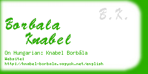 borbala knabel business card