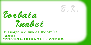 borbala knabel business card